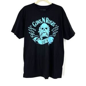 Guns N Roses Paradise City Band Tee Black Women's XXL NWOT